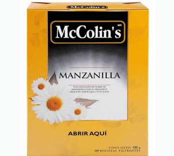 MANZANILLA MC COLINS X 100 BOLSITAS FILTRANTES