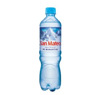 SAN MATEO S/GAS 600 ML PQT X 15 UND