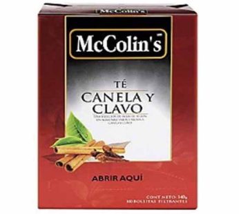 TÉ CANELA Y CLAVO MC COLINS X 100 BOLSITAS