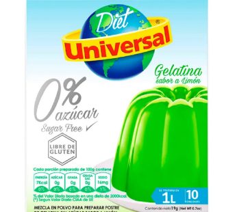 GELATINA UNIVERSAL DIET 19 LIMON GR