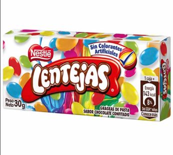 LENTEJAS NESTLE DISPLAY X 20 UNIDADES